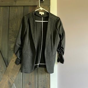 .Heather gray sport jacket